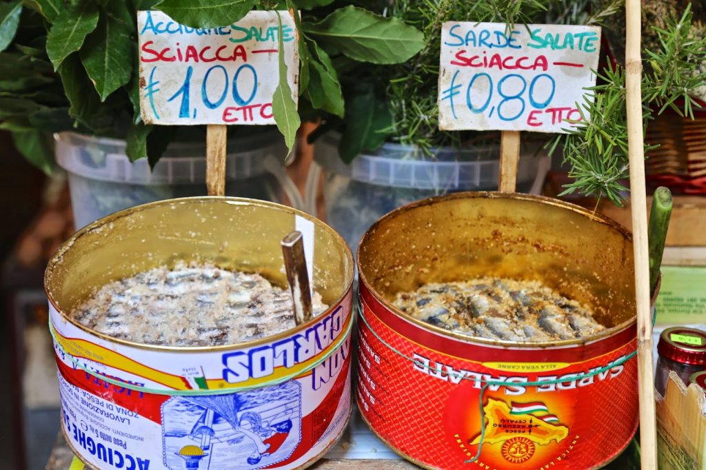 tins of sardines, Palermo, Sicily