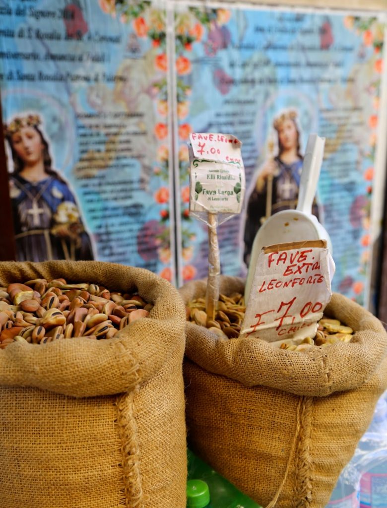 dried beans, Palermo, Sicily