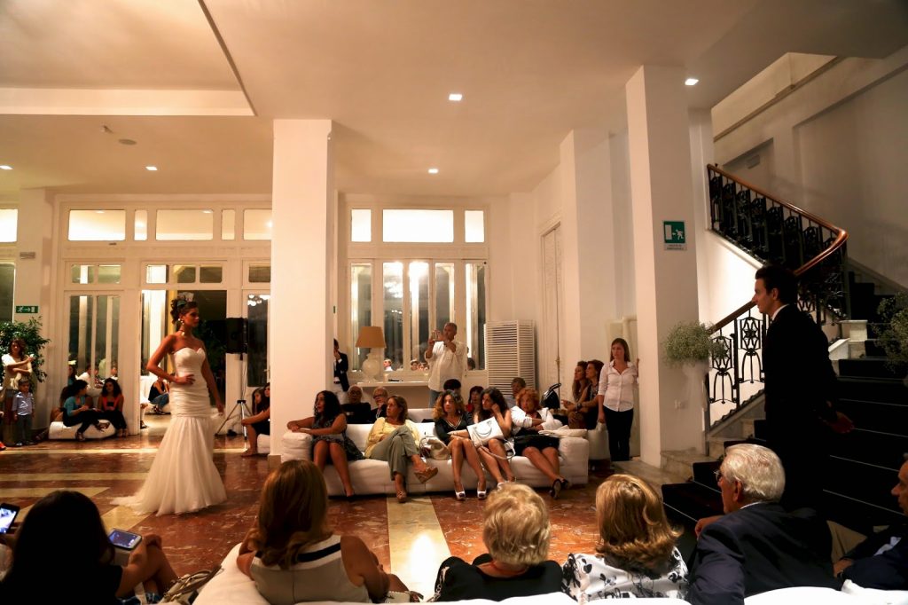 Wedding dress fashion show, Mondello, Sicily