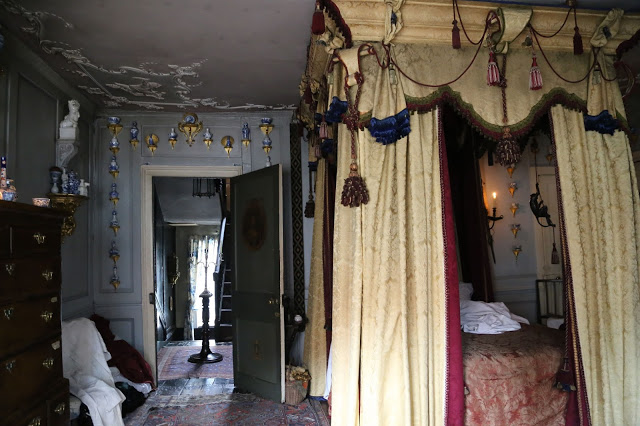 bedroom at  MsMarmitelover's 18th century tea party at Dennis Severs house, 18 Folgate St, Spitalfields, london,