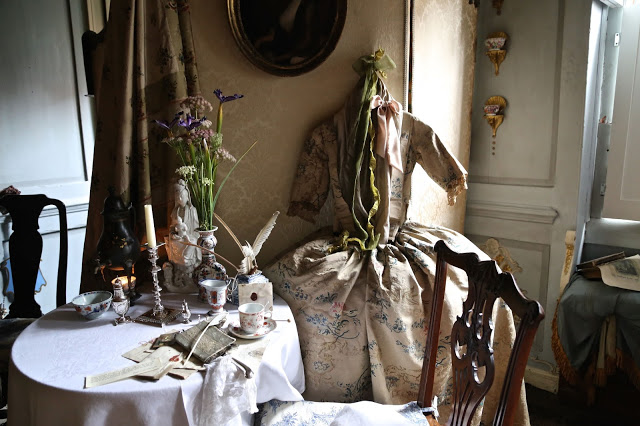 bedroom at MsMarmitelover's 18th century tea party at Dennis Severs house, 18 Folgate St, Spitalfields, london,