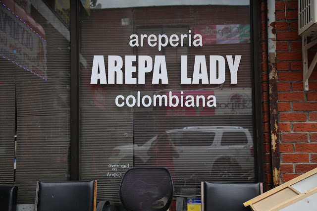 arepa lady, Queens, New York