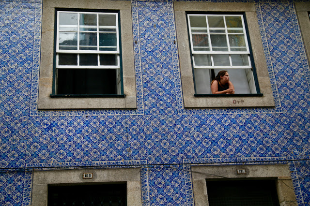 tiled building, Porto, Portugal