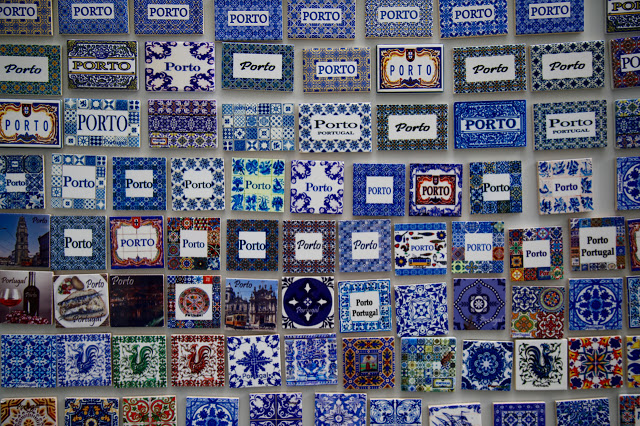 Porto azulejo magnets, Porto, Portugal
