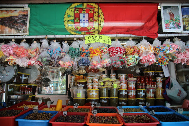 olives at bolhao market,, Porto, Portugal