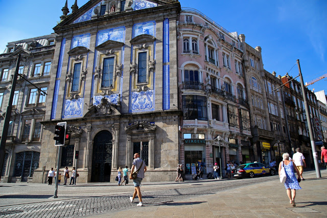 azulejo buildings, Porto, Portugal