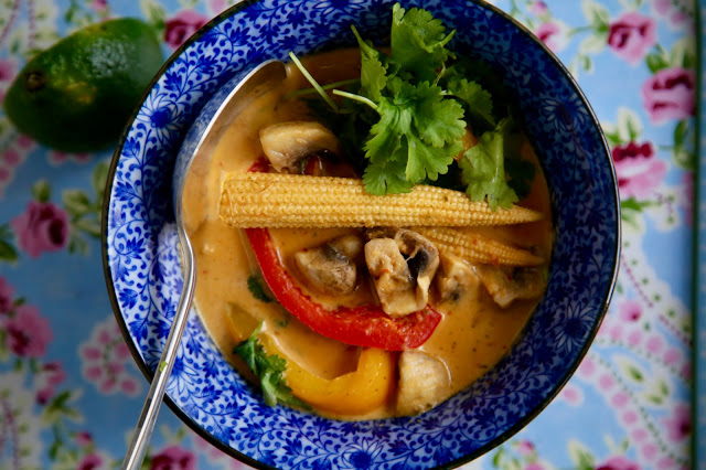 Thai red curry, vegan