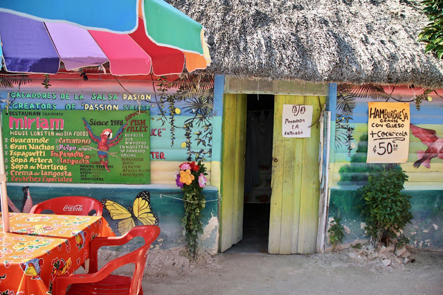 colourful restaurants, holbox,yucatan, mexico