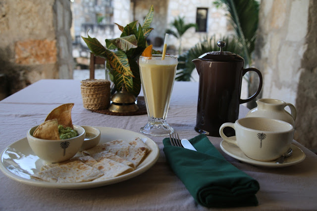breakfast hotel coqui coqui, coba, yucatan, Mexico