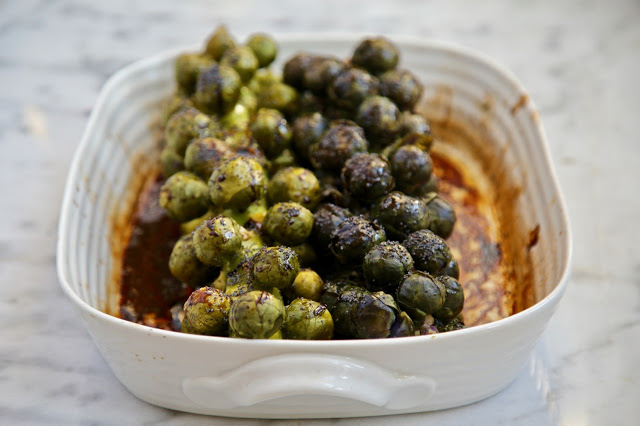 Roasted Brussels Sprouts on a stem recipe