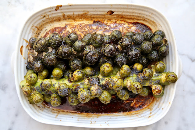 Roasted Brussels Sprouts on a stem recipe