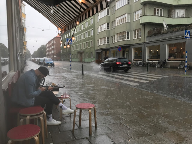 uggla kaffebar, Malmö, raining