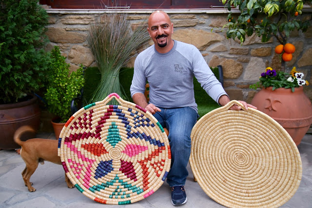 Petros the basket weaver, Cyprus pic: Kerstin Rodgers/msmarmitelover.com