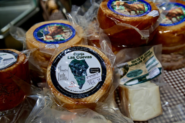 award winning goats cheese,  at the market place, Santa Cruz de la Palma, Canary Islands Pic: Kerstin Rodgers/msmarmitelover