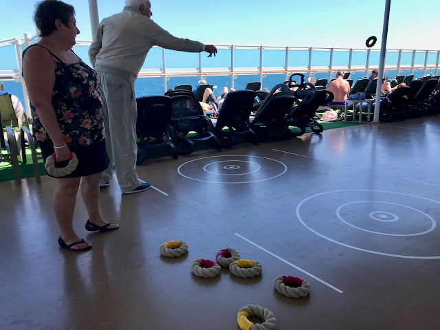 Deck quoits.  Britannia, P and O cruise ship. pic: Kerstin Rodgers/msmarmitelover