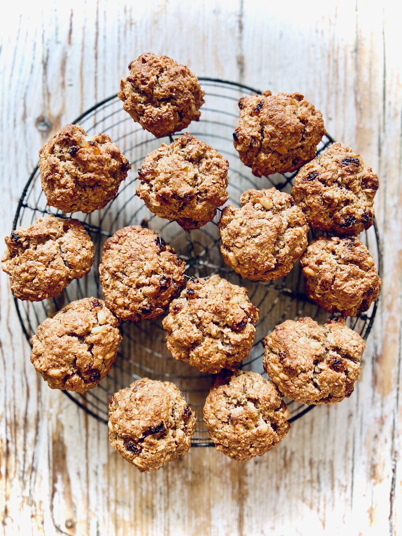 Oatmeal, pine nut, raisin, maple syrup cookies recipe MsMarmiteLover