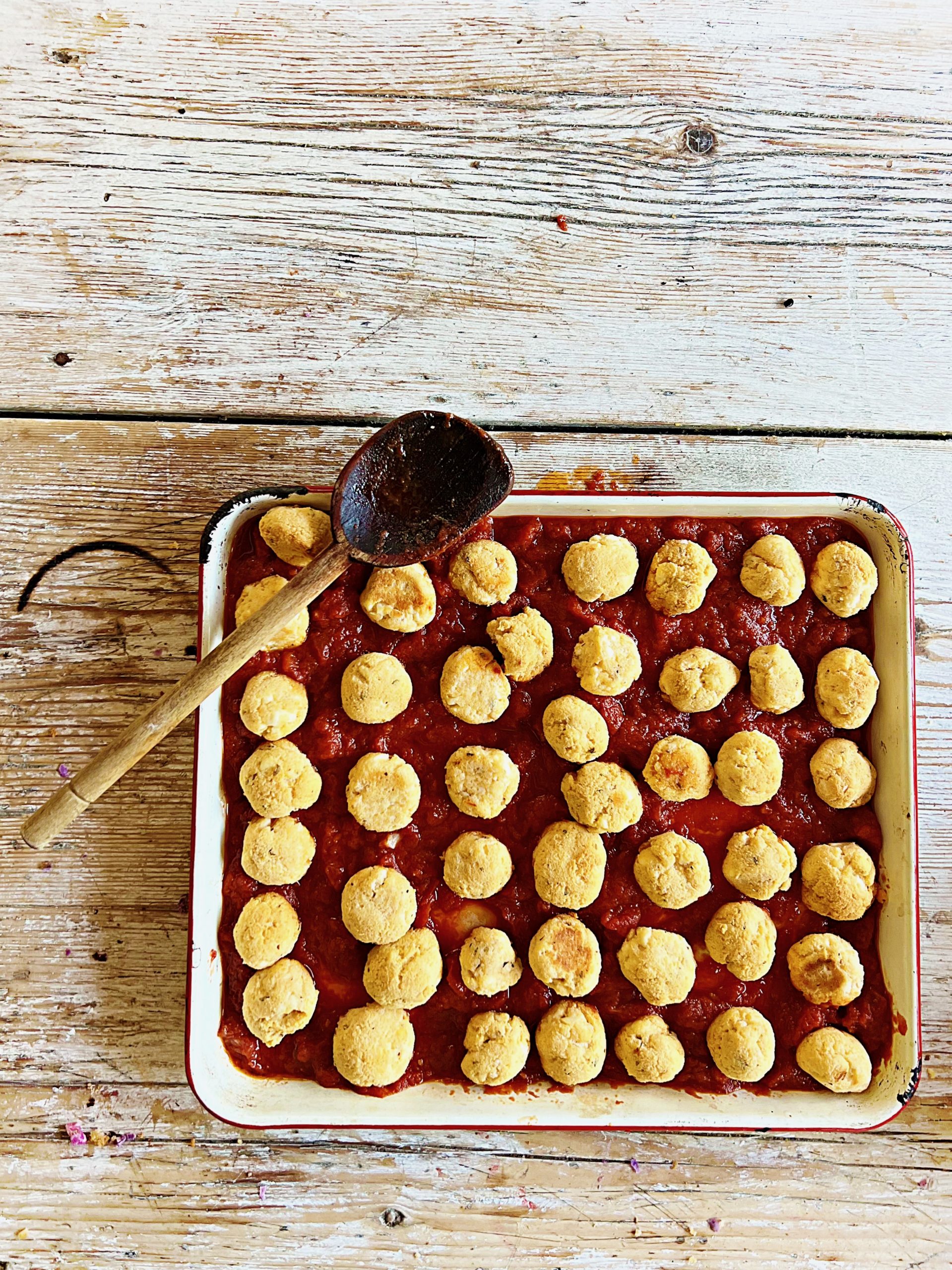 polpette di ricotta or ricotta balls in tomato sauce pic Kerstin